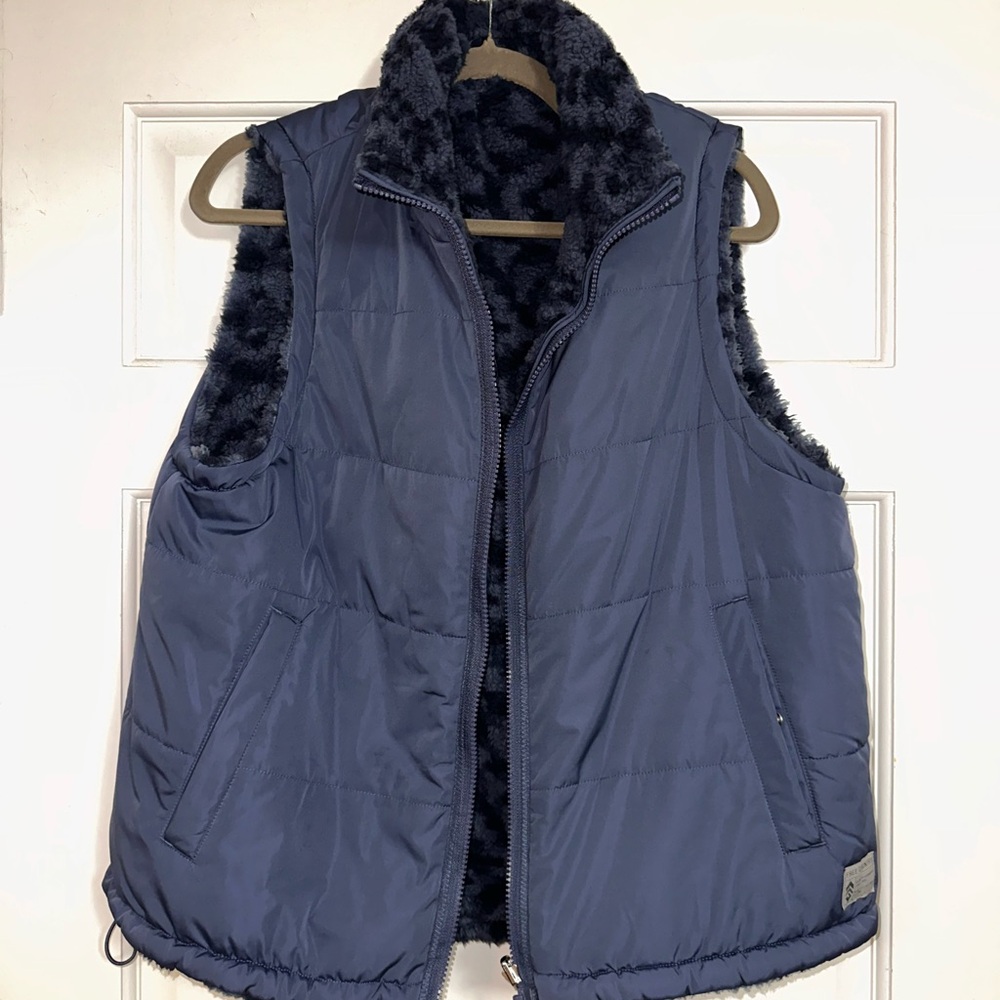 Free Country Reversible Dark Blue Vest